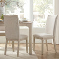 Wampat Set Of 2 Upholstered Solid Wood Dining Chairs High Back