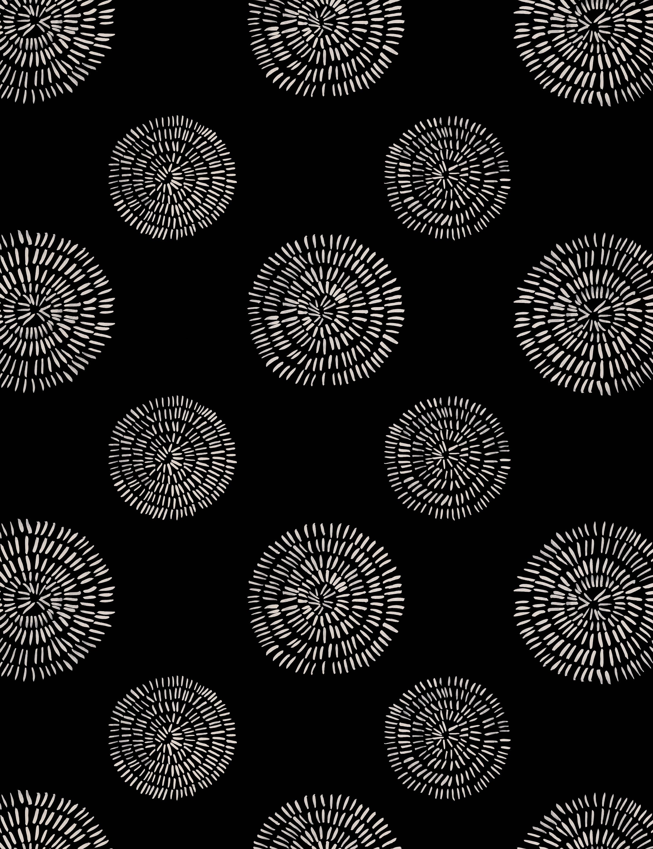 Sandraker Wallpaper by Susan Hable Swatch, Black