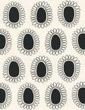 Garden Flower Wallpaper by Susan Hable Swatch, Ivory