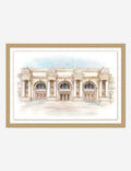 Watercolor of The Met Museum Wall Art