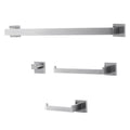 Wowow Stainless Steel 4 Piece Bathroom Hardware Set Includes Installation Accessories