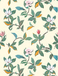 Magnolias Wallpaper by Paule Marrot, Natural, Swatch