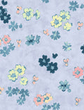 Flower Field Wallpaper by Paule Marrot, Purple, Swatch