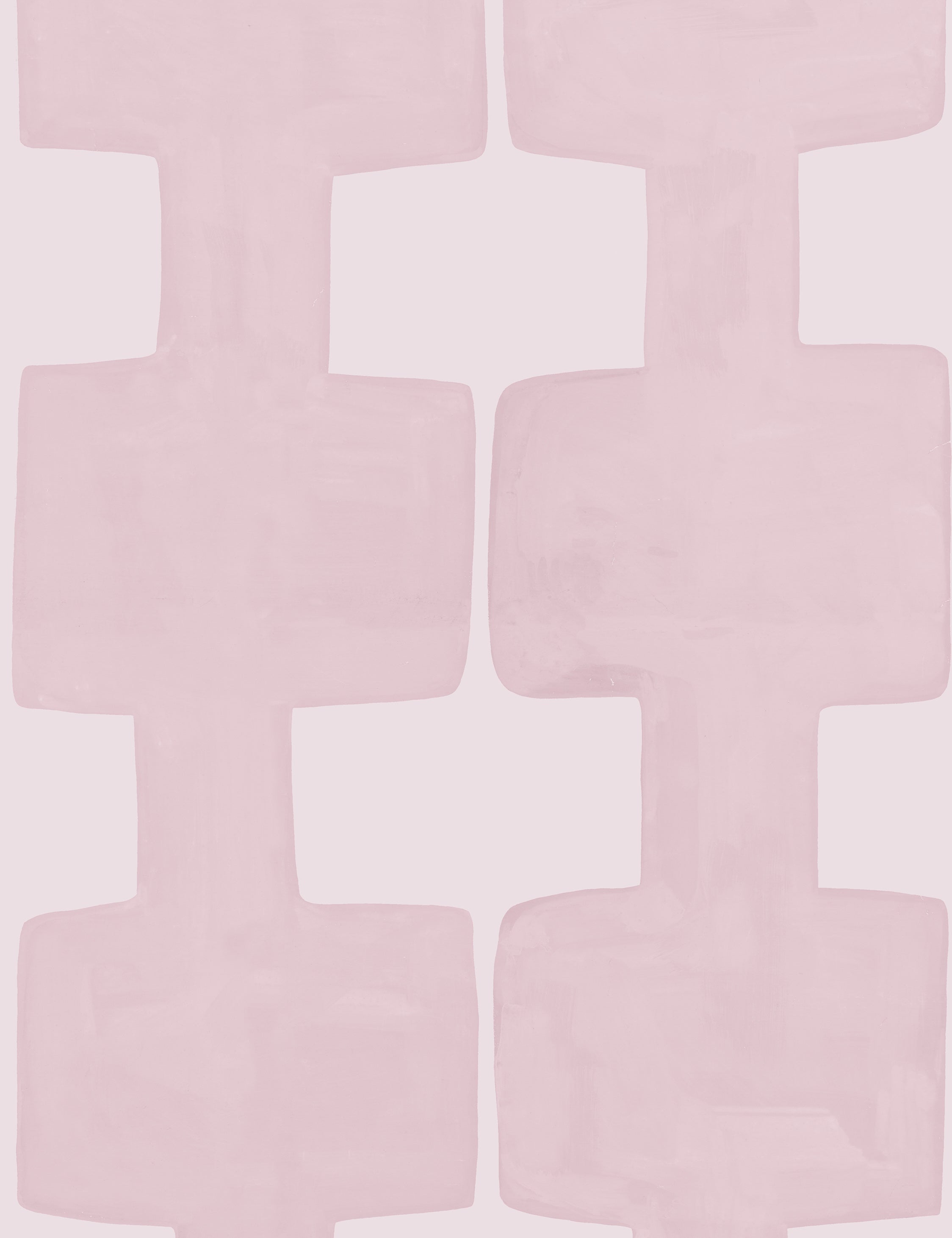 Modern Blocks Wallpaper by Paule Marrot, Pink, Swatch
