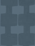 Modern Blocks Wallpaper by Paule Marrot, Navy, Swatch