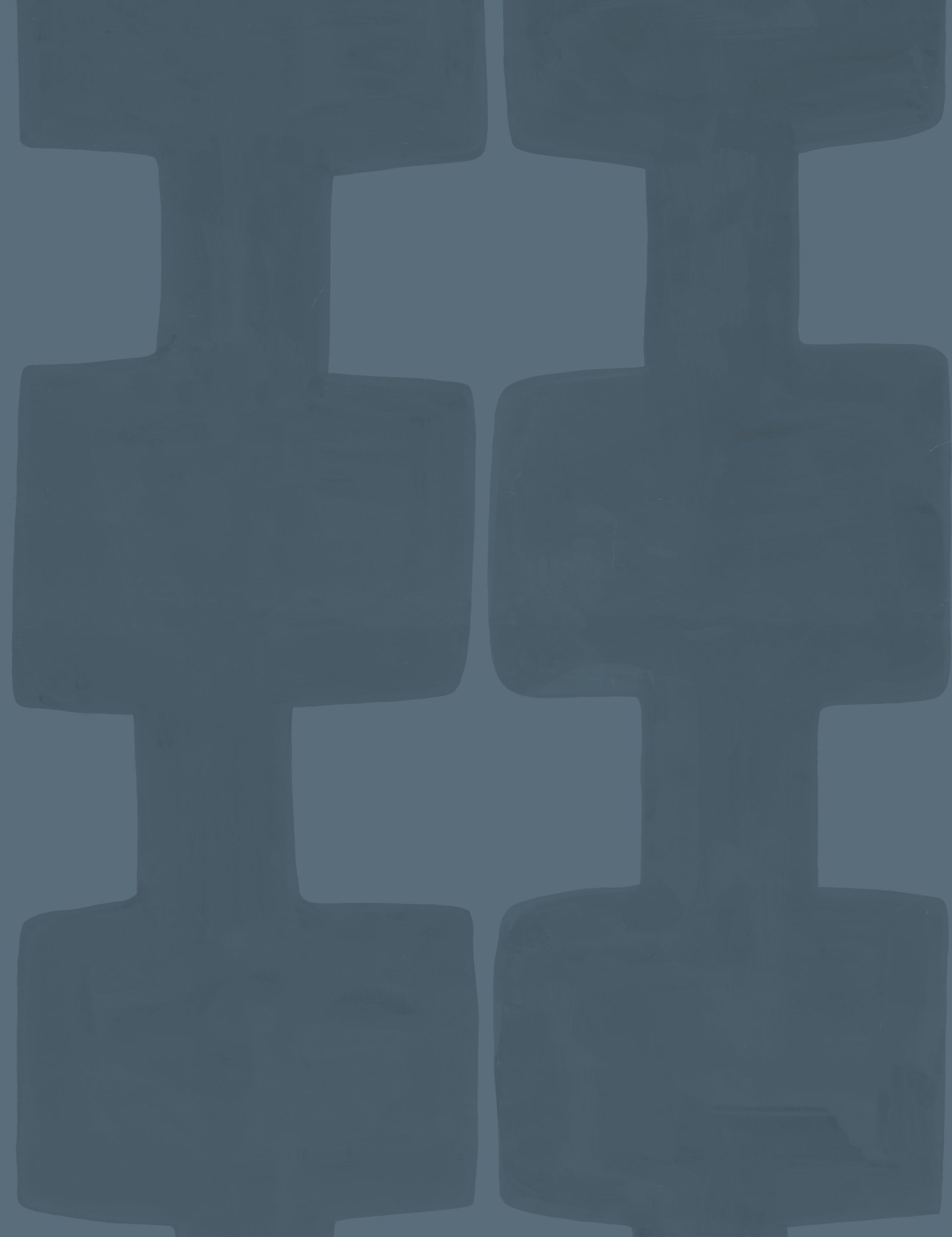 Modern Blocks Wallpaper by Paule Marrot, Navy, Swatch