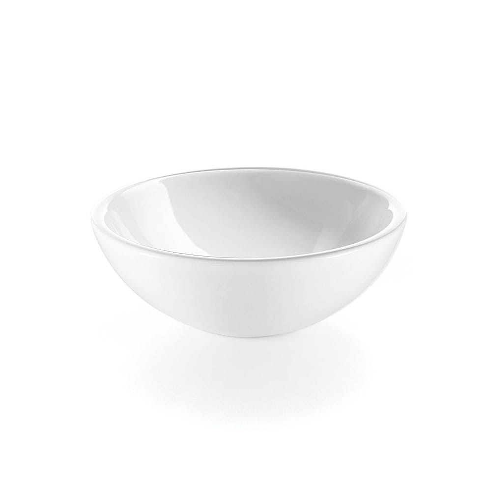 Ws Bath Collections Acquaio 53698 10 3 5 Round Ceramic Vessel Bathroom Sink From The Linea Collection White