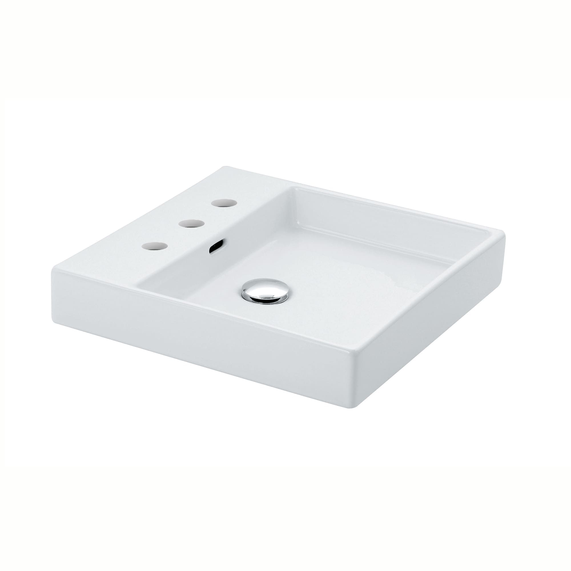 Ws Bath Collections 17 11 16 Ceramic Vessel Bathroom Sink With Three