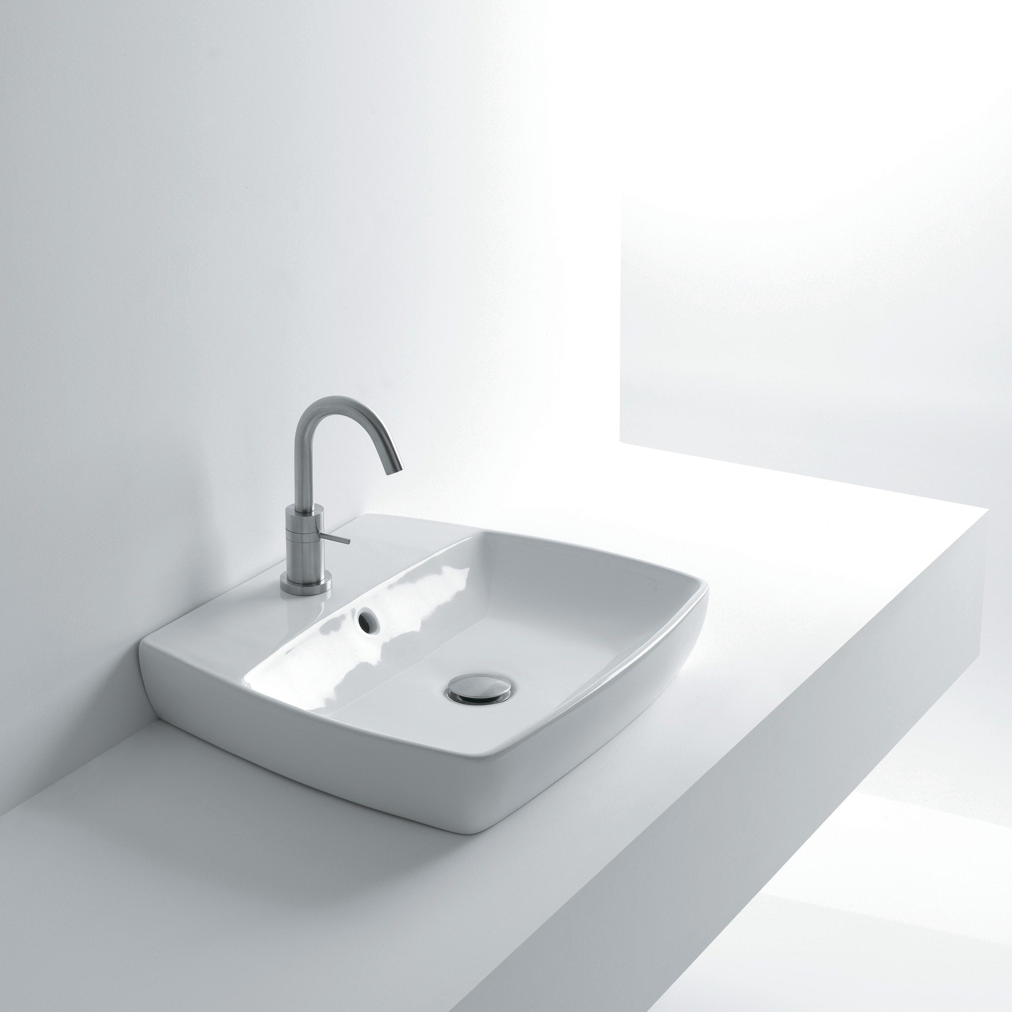 Ws Bath Collections 19 1 2 Ceramic Vessel Wall Mounted Bathroom