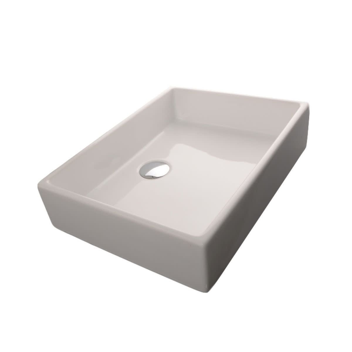 Ws Bath Collections Unlimited 50A 19 11 16 Ceramic Undermount Vessel Bathroom Sink White
