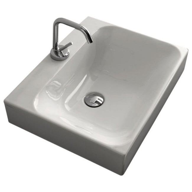 Ws Bath Collections Cento 3559 19 11 16 Ceramic Vessel Bathroom Sink White
