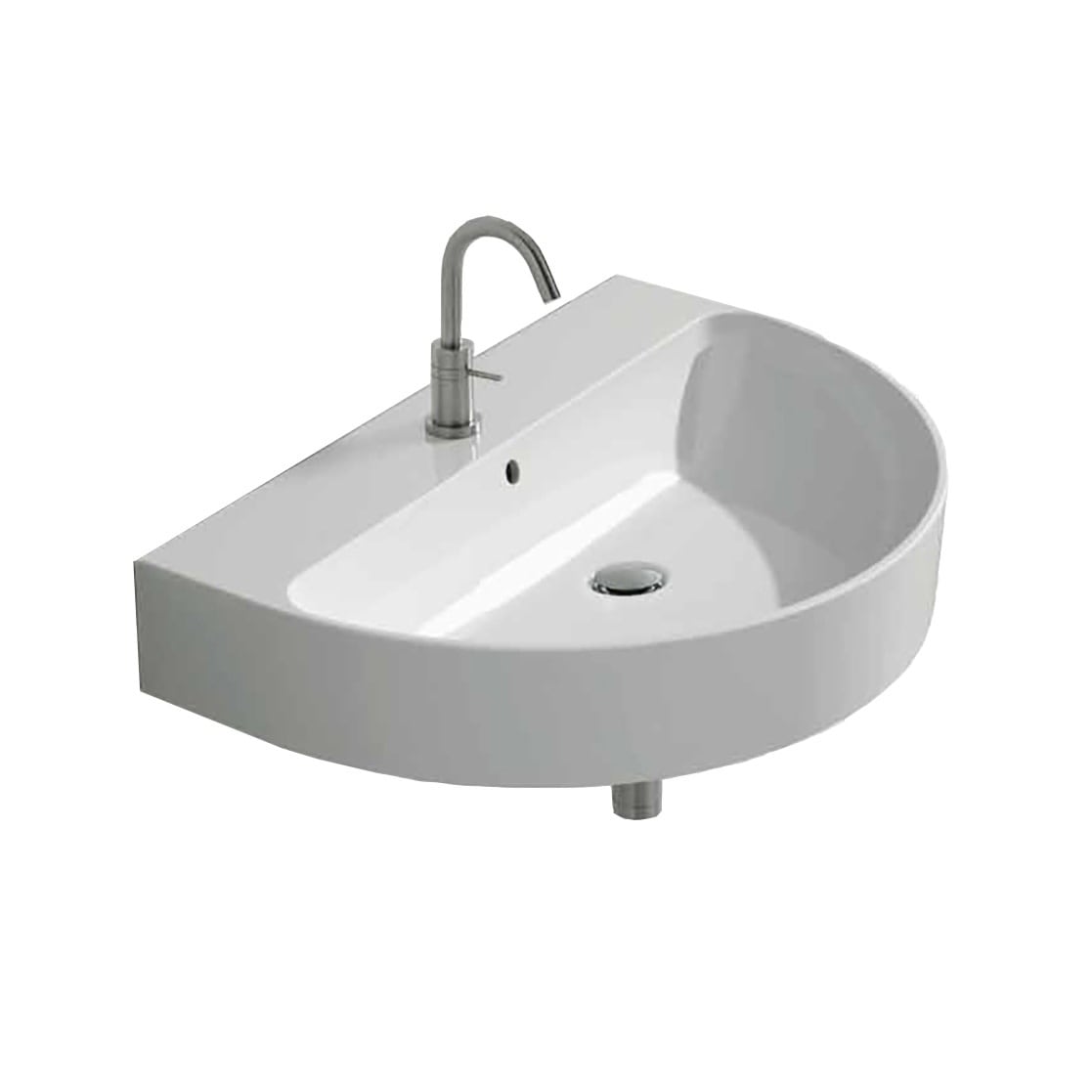 Ws Bath Collections 19 11 16 Ceramic Wall Mounted Vessel Bathroom