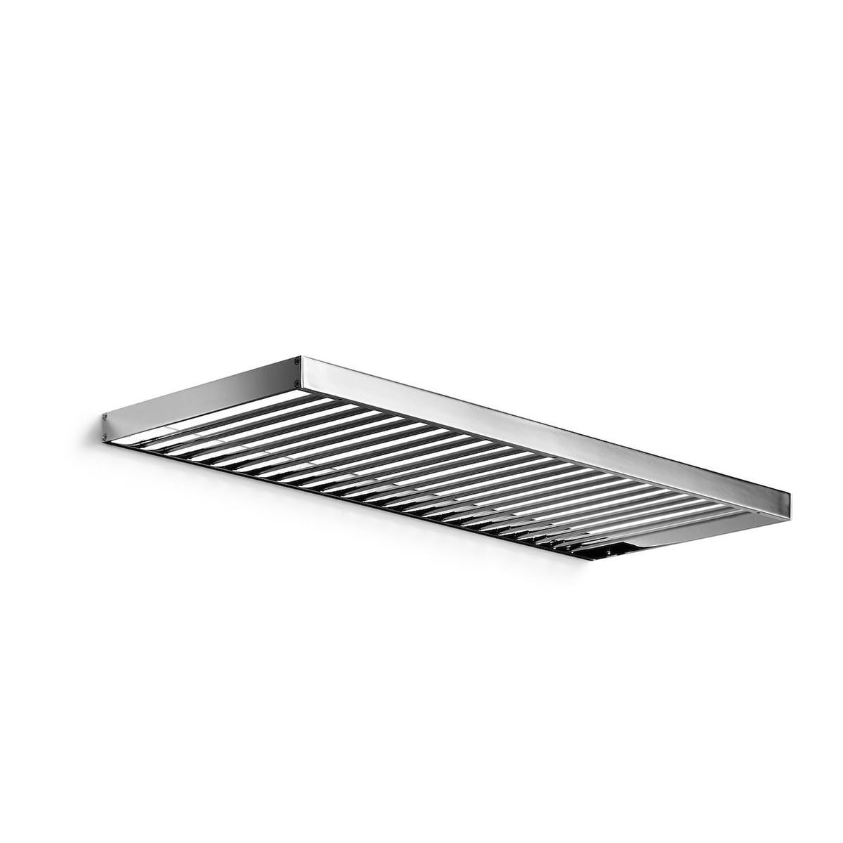 Ws Bath Collections Skuara 52845.29 19.7 X 5.3 Towel Shelf From The Skuara Collection Polished Chrome