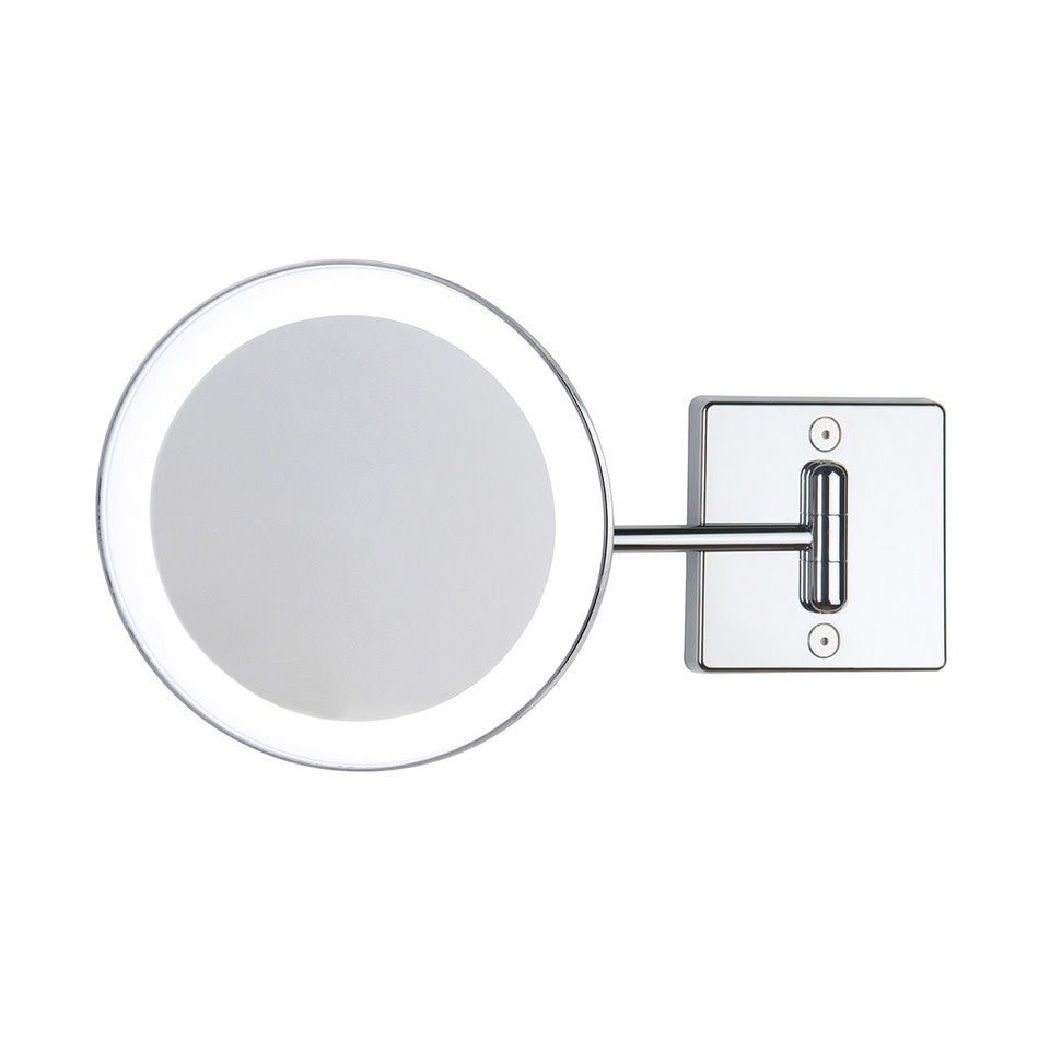 Ws Bath Collections Discolo Led H35 1 3X Magnifying Circular Makeup Polished Chrome