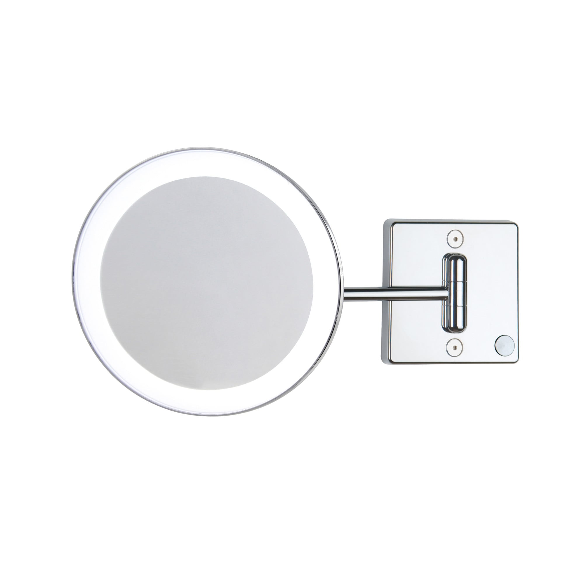 Ws Bath Collections Discolo Led 36 1 3X Magnifying Circular Makeup Polished Chrome