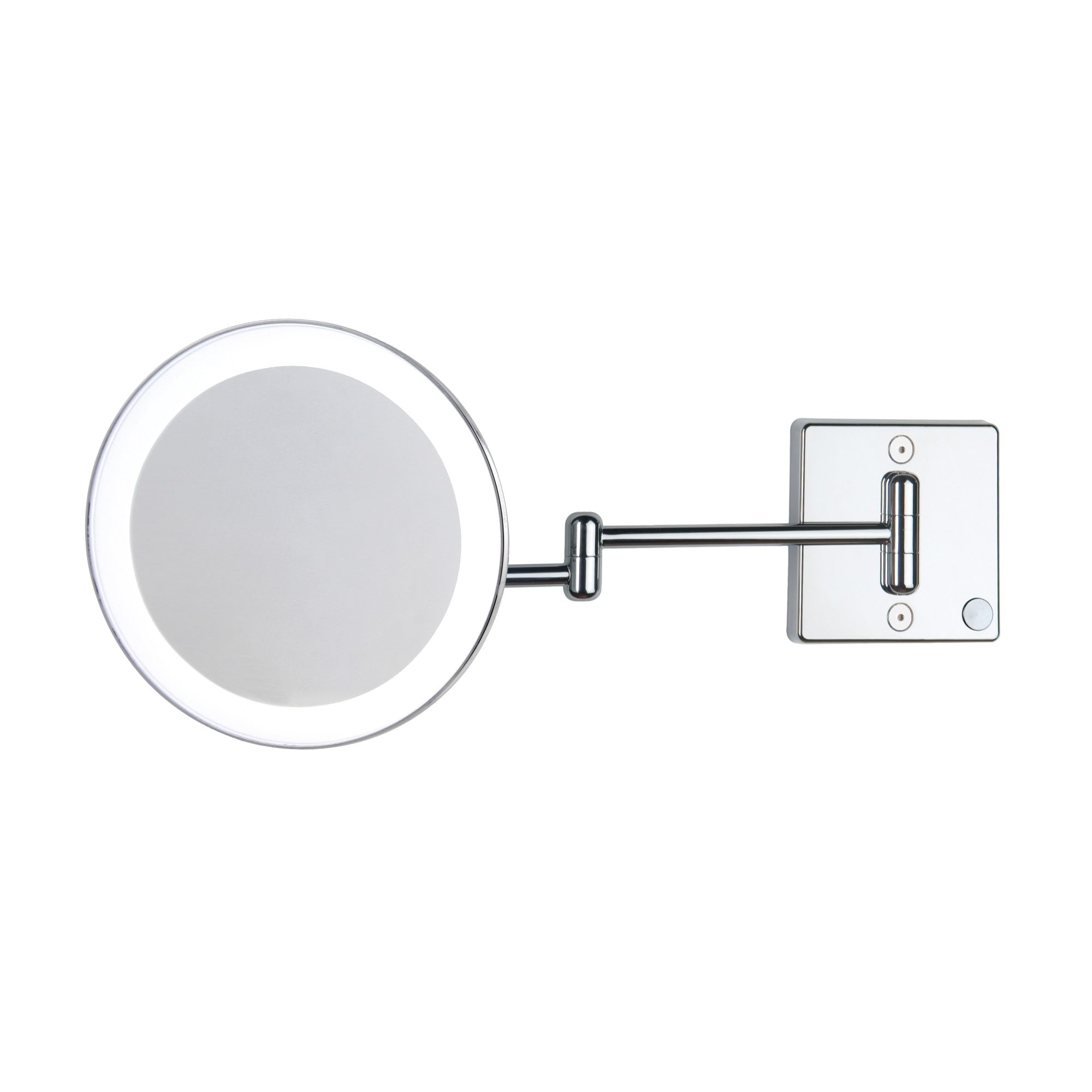 Ws Bath Collections Discolo Led 36 2 3X Magnifying Circular Makeup Polished Chrome