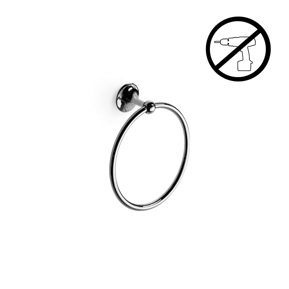 Ws Bath Collections Venessia 52921 G 7 9 10 Towel Ring From The Polished Chrome