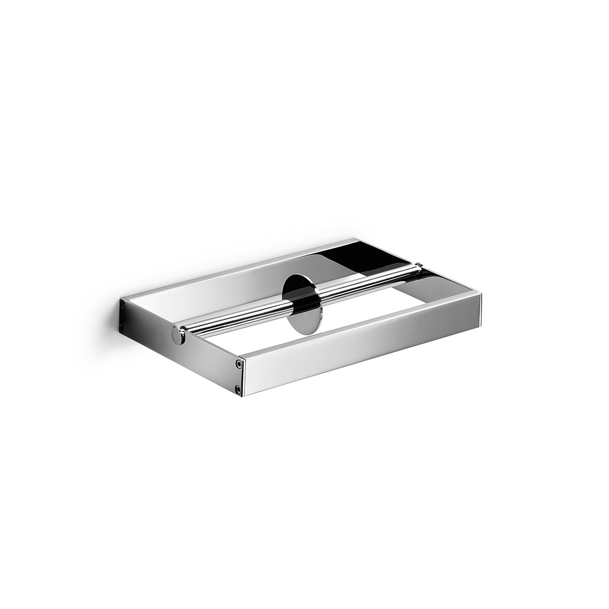 Ws Bath Collections Skuara 52807.29 9.1 Double Post Double Toilet Polished Chrome