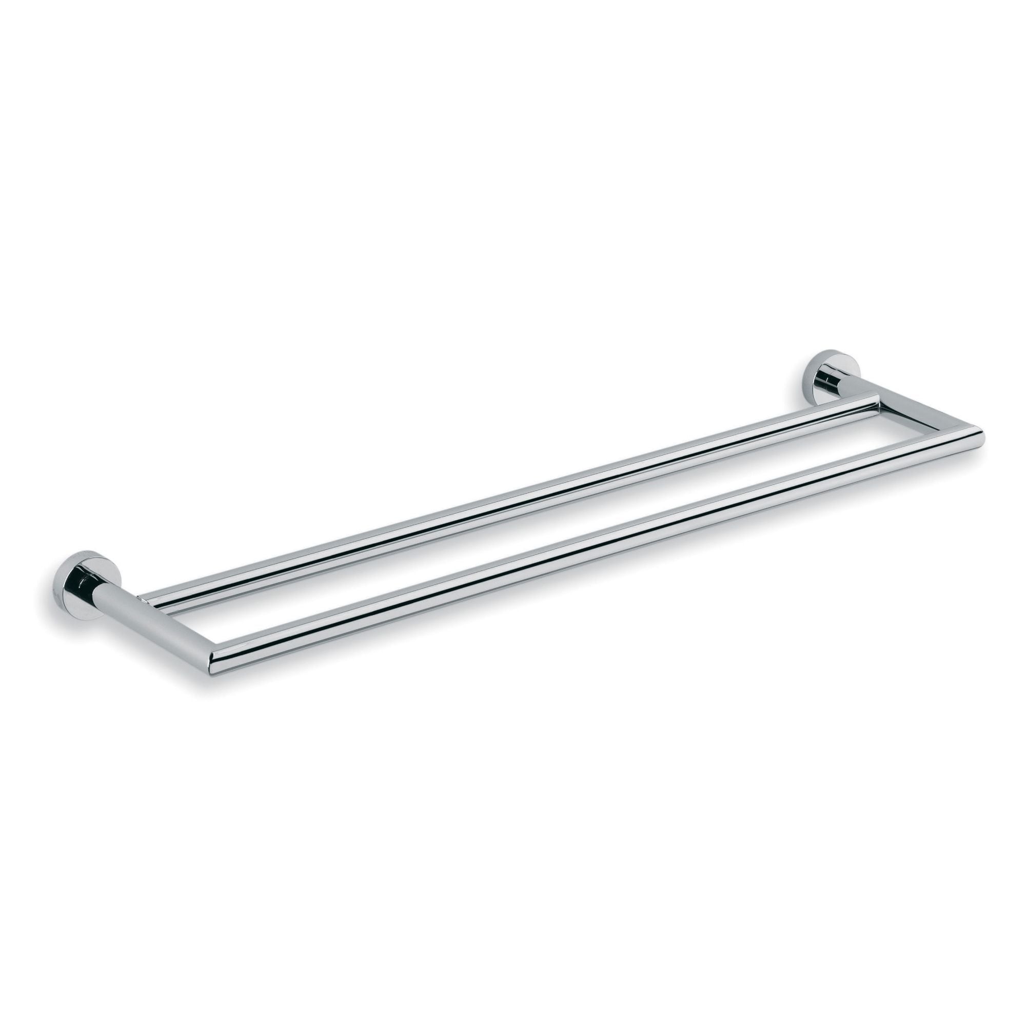 Ws Bath Collections Baketo 5214 24 Double Towel Bar From The Baketo Polished Chrome