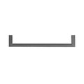 Ws Bath Collections Cento 911601 16 Metal Towel Bar Polished Chrome N A