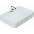 Ws Bath Collections Contour 61060 Contour 23 3 5 Ceramic Single Hole Wall Mount Gloss White