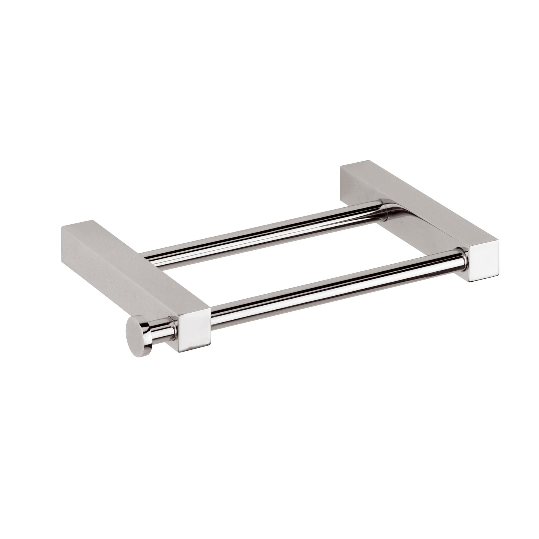 Ws Bath Collections Iceberg 1040 Double Post Spring Loaded Tissue Polished Chrome