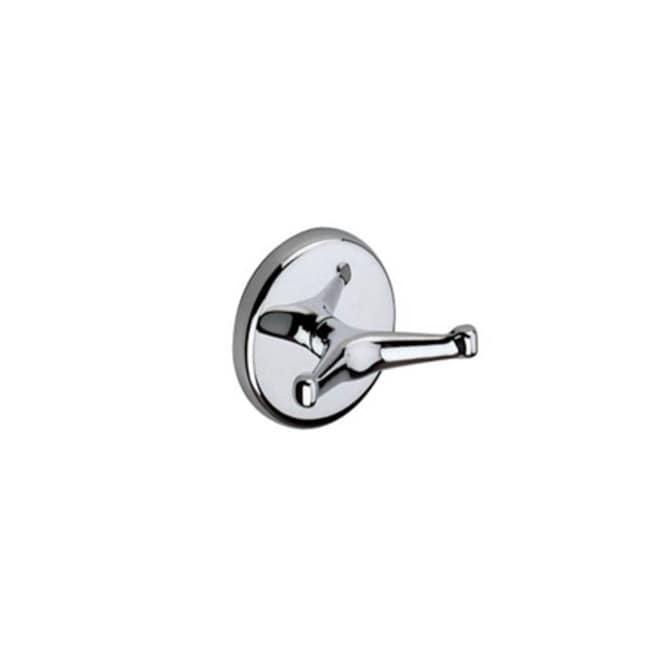 Ws Bath Collections Hotellerie A04210 Hotellerie Double Robe Hook Polished Chrome