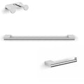 Ws Bath Collections Ice Wsbc 29090A Ice 3 Piece Bathroom Package With Towel Bar Robe Hook And Hook Toilet Paper Holder
