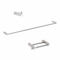 Ws Bath Collections Iceberg 1099 Iceberg Bathroom Accessory Package Towel Bar Robe Hook Tissue Holder