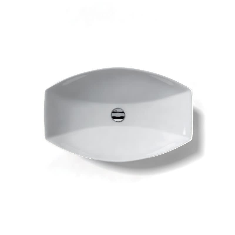 Ws Bath Collections Lvr 210 23 3 5 Vessel Bathroom Sink From The Ceramica Collection White