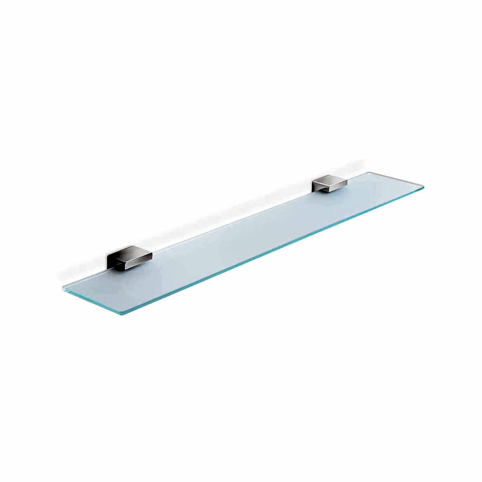 Ws Bath Collections Lea A19090 Lea 23 3 5 Glass Shelf Polished Chrome