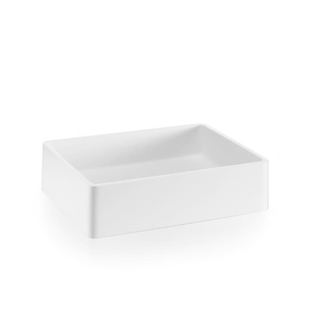 Ws Bath Collections Momon 53553 Linea Ceramic Vessel Or Wall Mounted Bathroom Sink White
