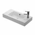 Ws Bath Collections Minimal 4054 Minimal 27 3 5 Wall Mounted Vessel Bathroom Sink White