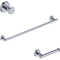 Ws Bath Collections Norm Wsbc 268690B Norm 3 Piece Bathroom Package With Towel Bar Robe Hook And Hook Toilet Paper Holder