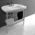 Ws Bath Collections Nova 39 7 16 Ceramic Wall Mounted Bathroom Sink