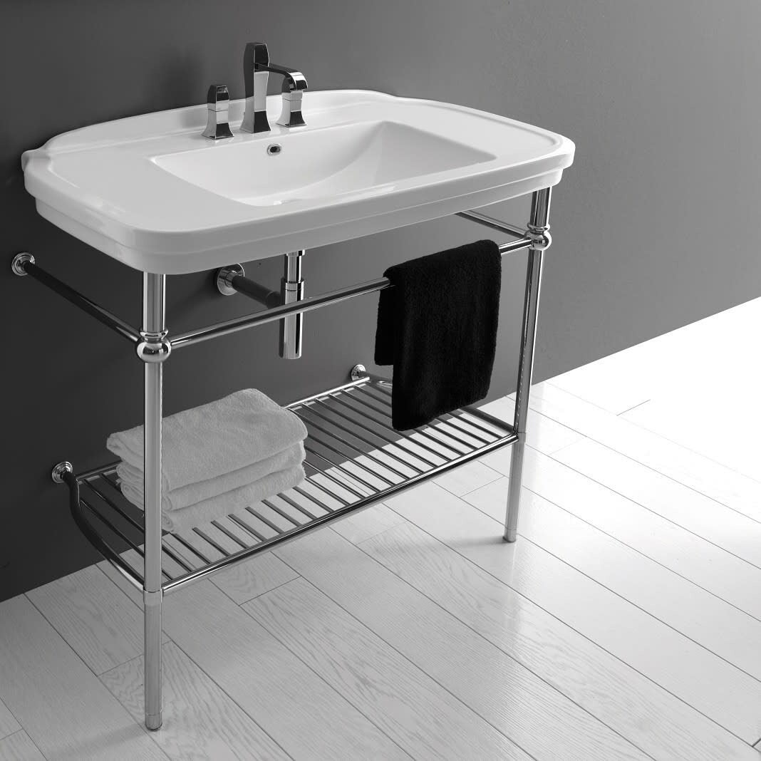 Ws Bath Collections Nova 39 7 16 Ceramic Wall Mounted Bathroom Sink