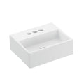 Ws Bath Collections Quattro 30.03 Quattro 13 Wall Mounted Vessel Bathroom Sink White N A