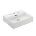Ws Bath Collections Quattro 50.03 Quattro 19 1 2 Wall Mounted Vessel Bathroom Sink White