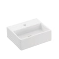 Ws Bath Collections Quattro 30.01 Quattro 13 Wall Mounted Vessel Bathroom Sink White