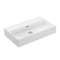 Ws Bath Collections Quattro 70.00 Quattro 27 3 5 Wall Mounted Vessel Bathroom Sink White