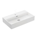 Ws Bath Collections Quattro 70.01 Quattro 27 3 5 Wall Mounted Vessel Bathroom Sink White