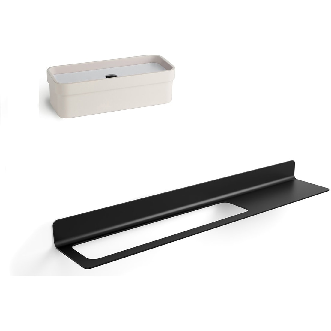 Ws Bath Collections Seta 14 11 16 Wall Mounted Towel Bar