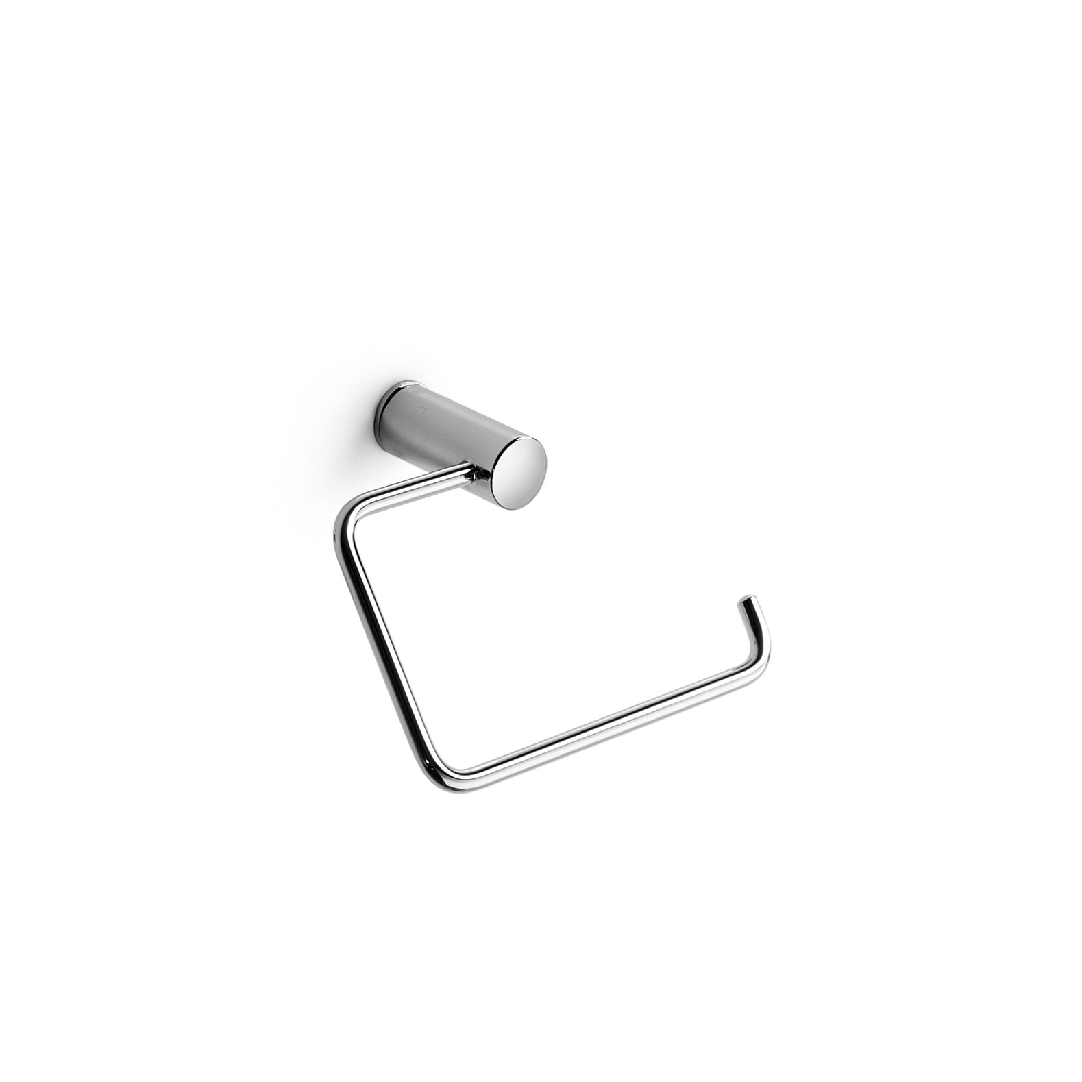 Ws Bath Collections Picola 52535 Single Post Brass Tissue Holder From Polished Chrome