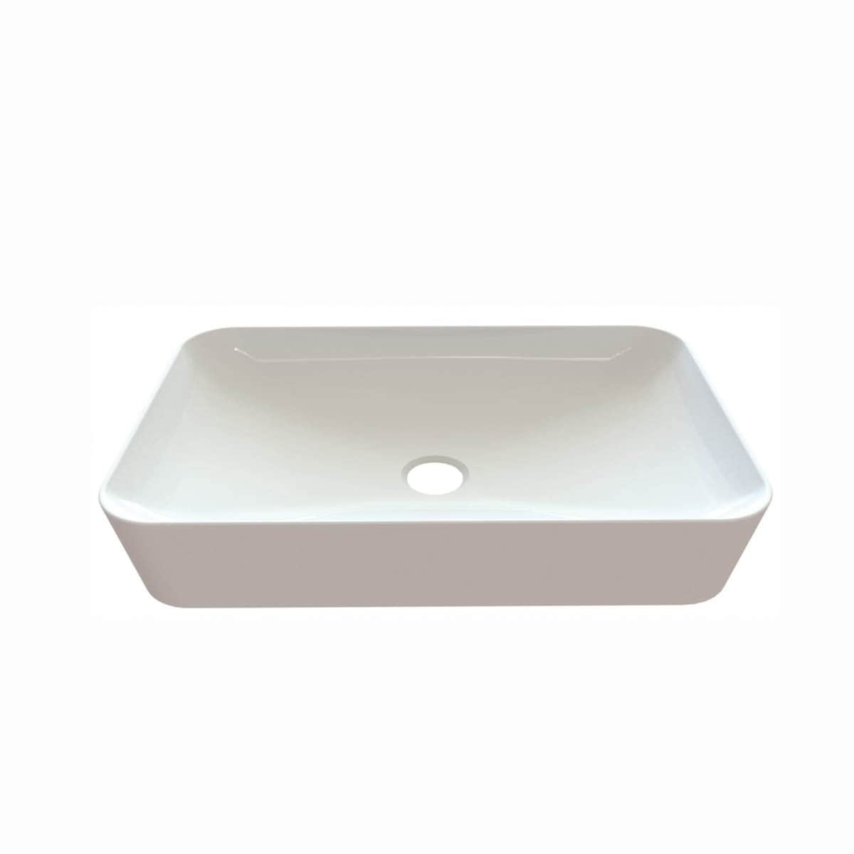 Ws Bath Collections Ultra Ul 060 Ultra 23 3 5 Vessel Bathroom Sink Ceramic White
