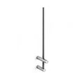 Ws Bath Collections Picola 5255 Vertical Double Post Brass Tissue Polished Chrome