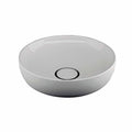 Ws Bath Collections Vision 6342 Vision 16 1 2 Vessel Bathroom Sink Ceramic White