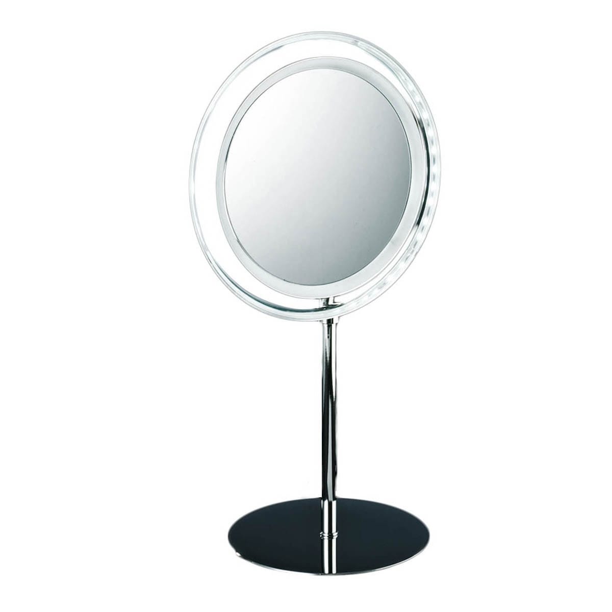 Ws Bath Collections Spiegel Battery Powered Circular Magnifying Polished Chrome