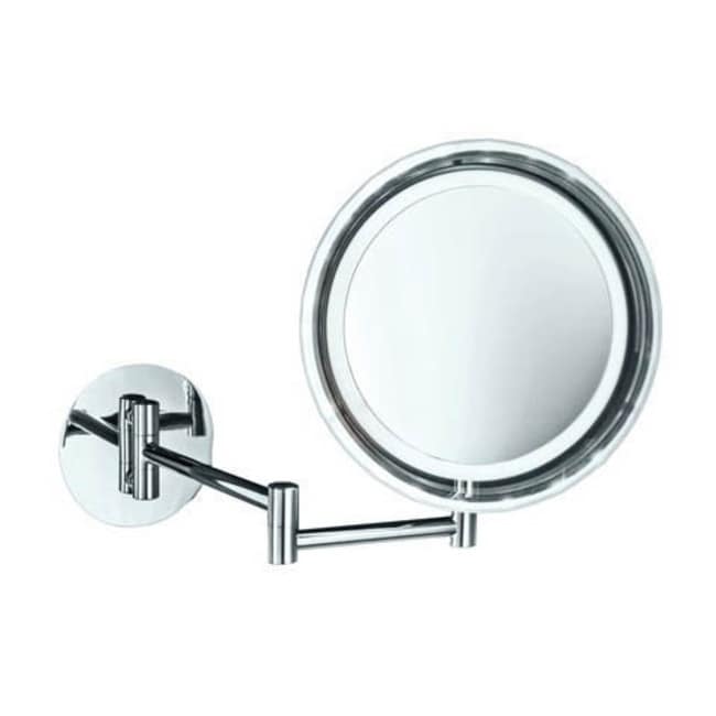 Ws Bath Collections Ws 16 Spiegel Battery Powered Circular Magnifying Polished Chrome