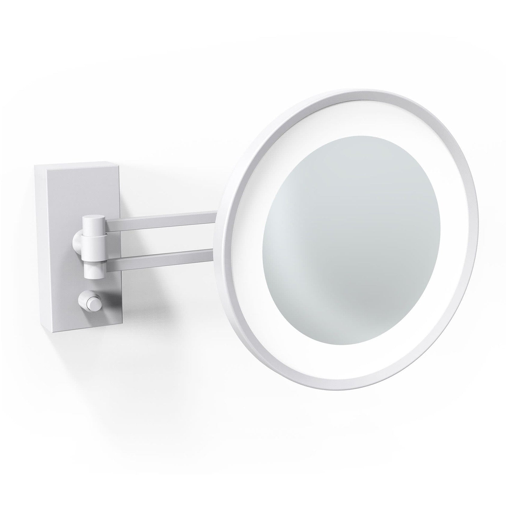 Ws Bath Collections Ws 36 Ws 8 7 10 X 8 7 10 Wall Mounted Framed Magnifying Ma Matte White