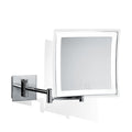 Ws Bath Collections Ws 84 Touch Spiegel 9 3 8 X 8 5 16 Square Flat Framed Lighted Mirror Polished Chrome